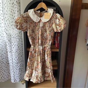 Smuk Parlour NWT Peter Pan collar mod floral mini dress